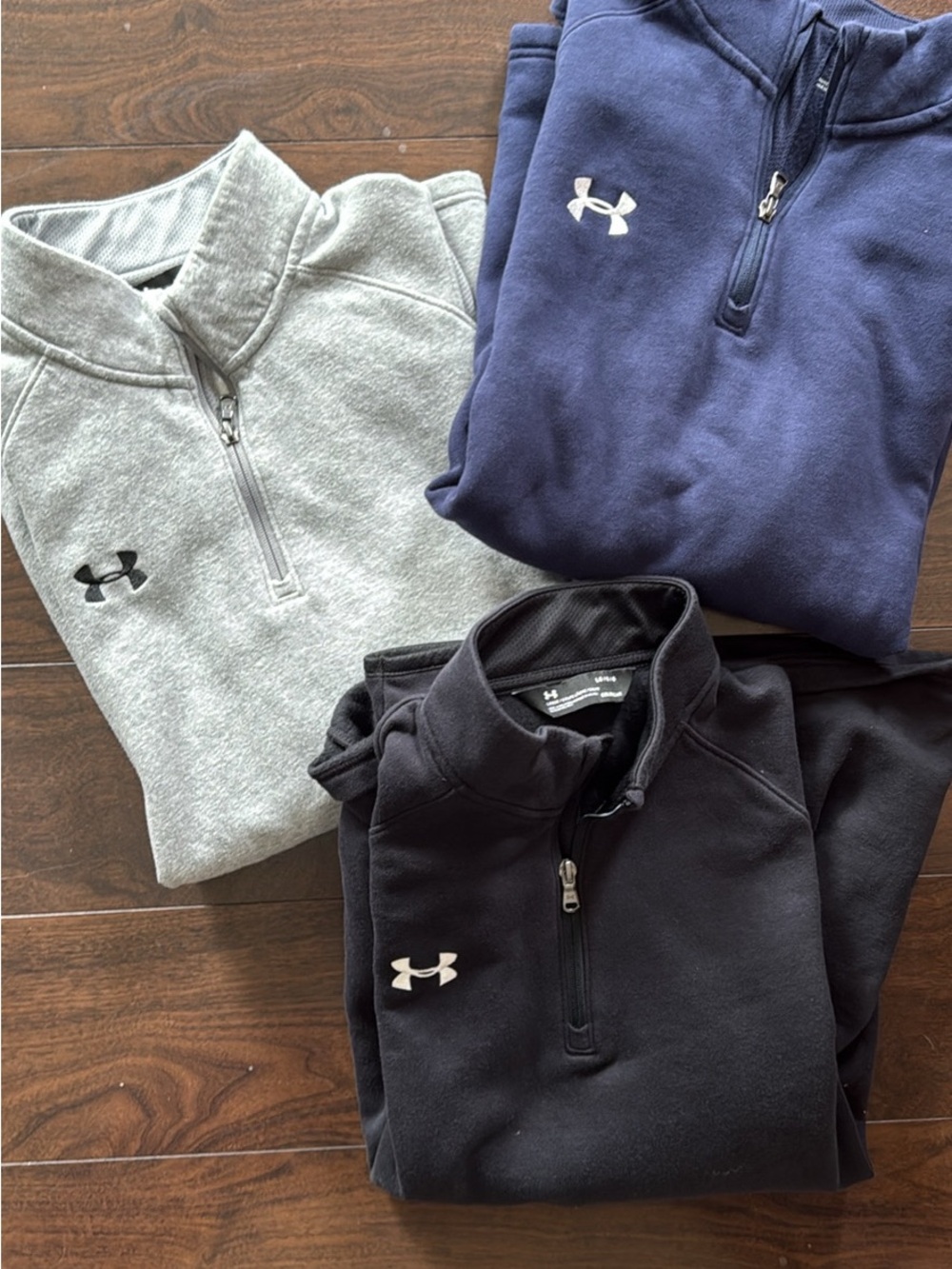 Mens Under Armour ColdGear 1/4 Zip Pullovers Large 3 Pack - price is for all 3!